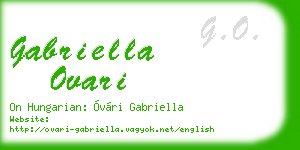 gabriella ovari business card