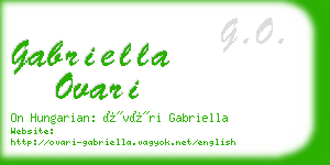 gabriella ovari business card